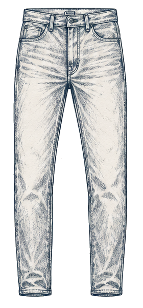 Slim Sakura slim-fit jeans silhouette